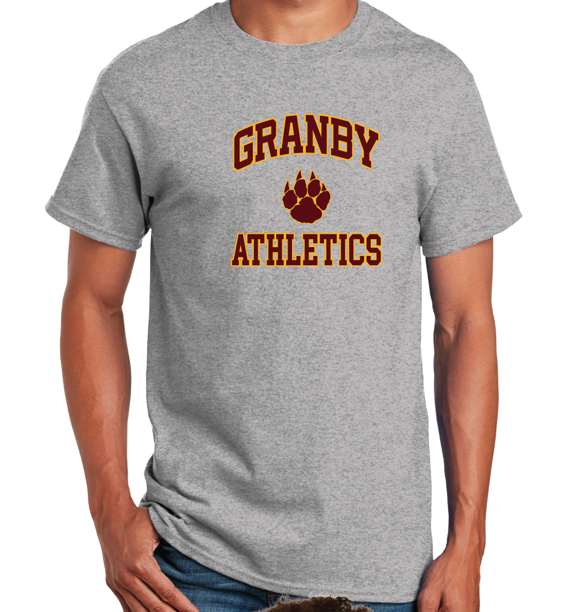 T-Shirt: Granby Athletics Paw