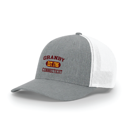 Hat: Flex Fit Trucker Granby CT Established