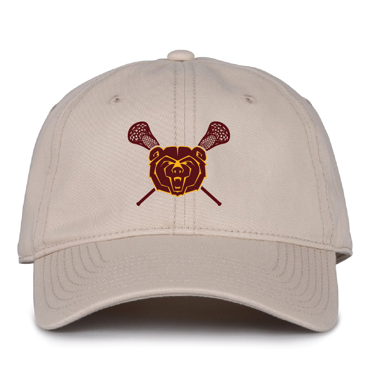 Hat: OSFA Granby Lax Bear Garment Washed Twill