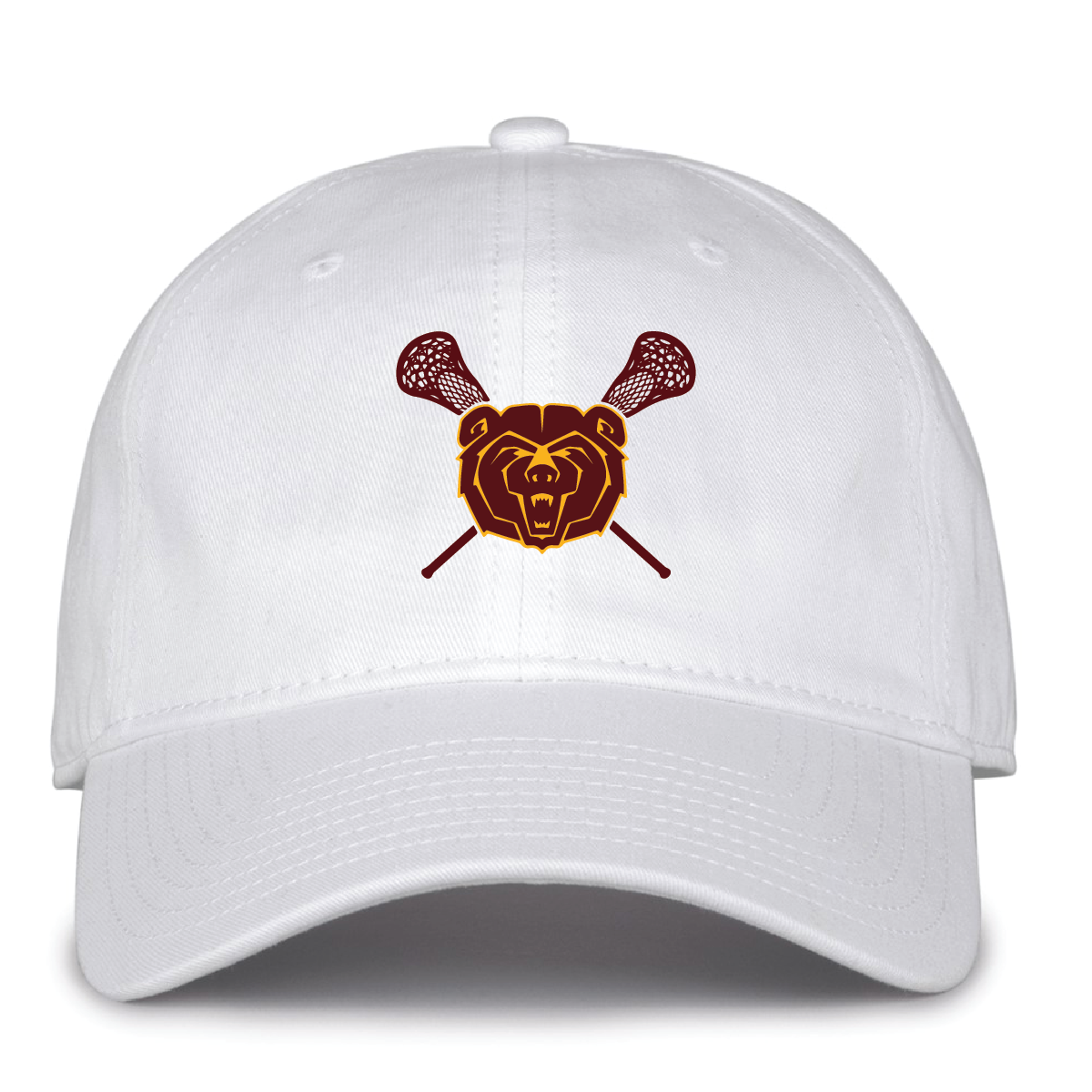 Hat: OSFA Granby Lax Bear Garment Washed Twill