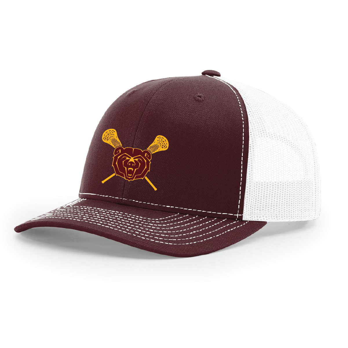 Hat: Trucker Snapback Granby Lax Bear