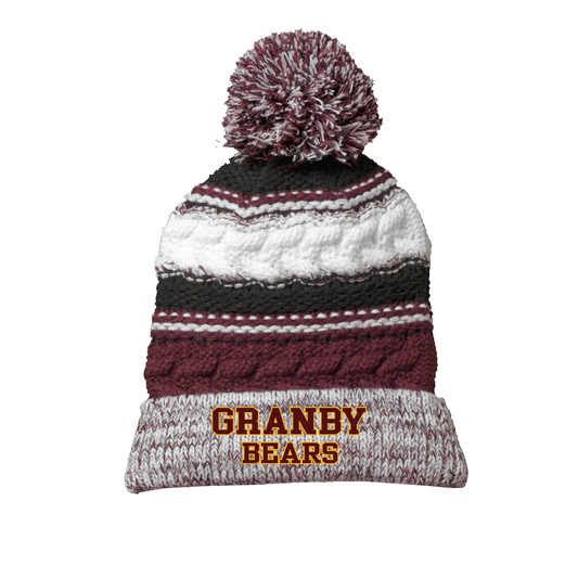 Granby Bears PTO: Sport-Tek® Pom Pom Team Beanie. STC21