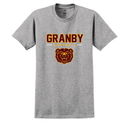 Granby Softball: Cotton T Shirt Full Front Logo #2