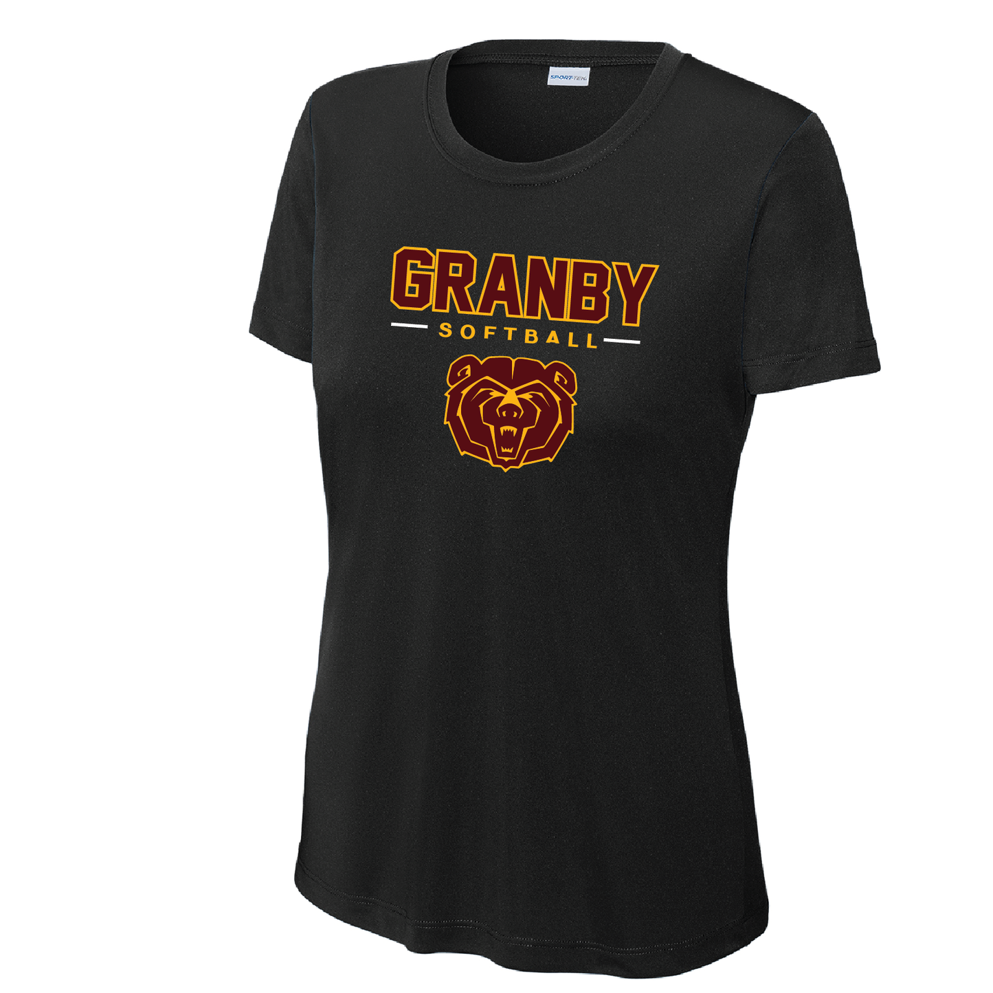 Granby Softball: WOMENS Moisture Tee Full Front Logo #2