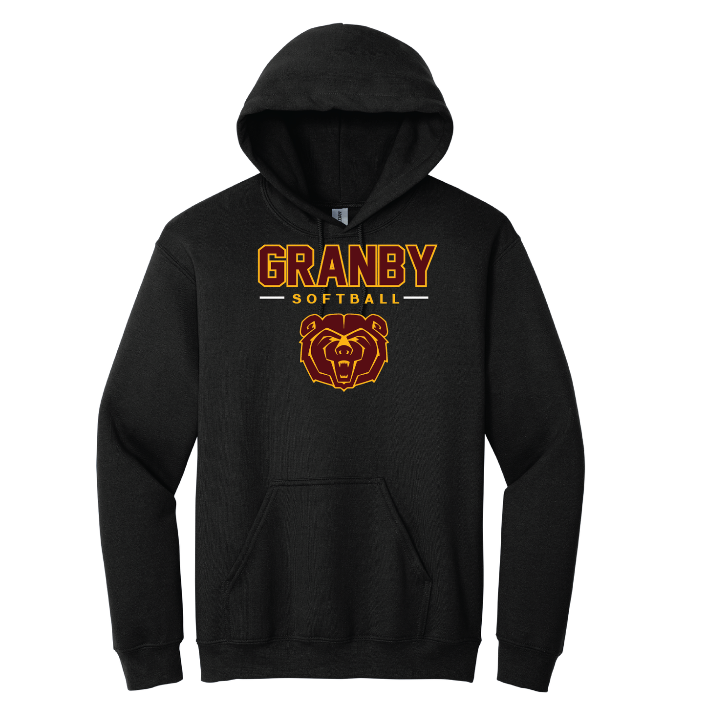 Granby Softball: Gildan 50/50 Lightweight Hoody Logo #2