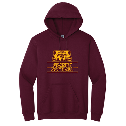 Granby Softball: Gildan 50/50 Lightweight Hoody Logo #1