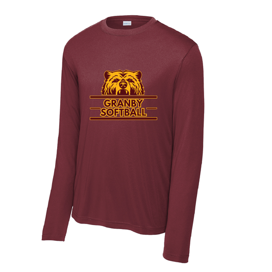 Granby Softball: Long Sleeve Moisture Tee Logo #1