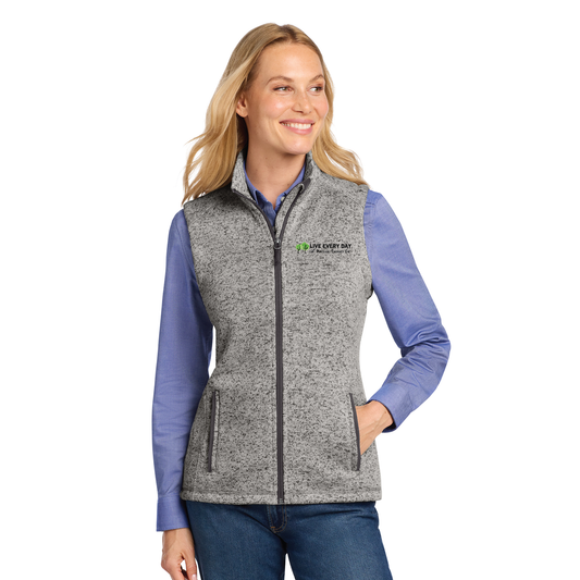 Live Every Day: L236  Port Authority® Women's Sweater Fleece Vest