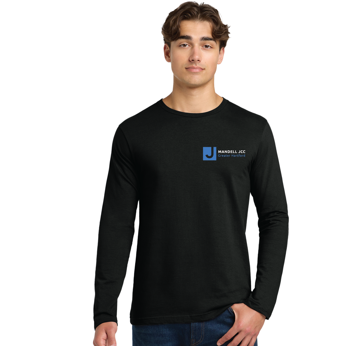 Mandell JCC:  Longsleeve Cotton Tee G2400