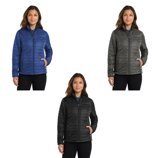 Mandell JCC: Women's Port Authority® Packable Puffy Jacket. L850