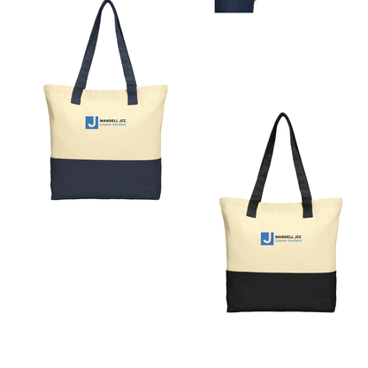 Mandell JCC: Port Authority® Colorblock Cotton Tote. BG414