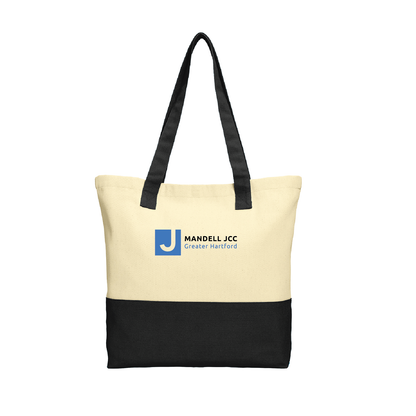 Mandell JCC: Port Authority® Colorblock Cotton Tote. BG414