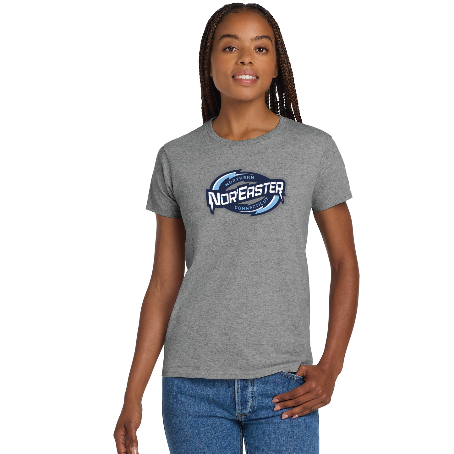 Noreaster Hockey: Women's Cotton T Shirt 2000L