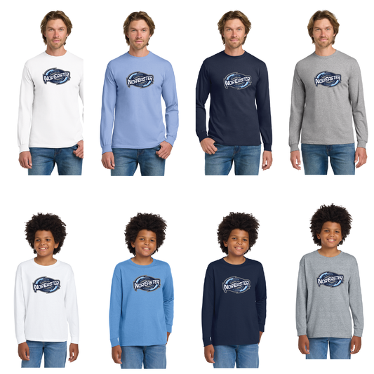 Noreaster Hockey: Youth & Adult Longsleeve Cotton Tee G2400