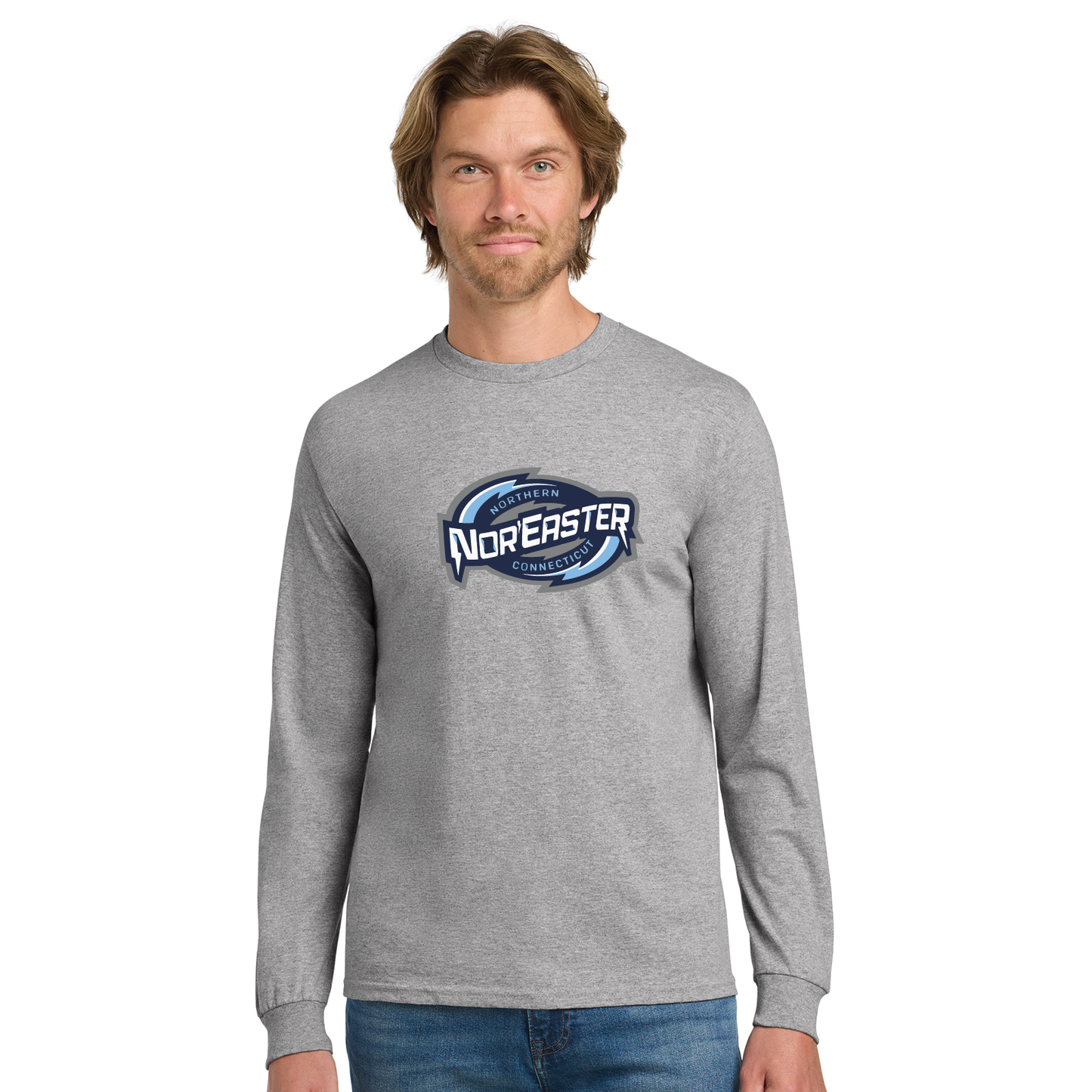 Noreaster Hockey: Youth & Adult Longsleeve Cotton Tee G2400