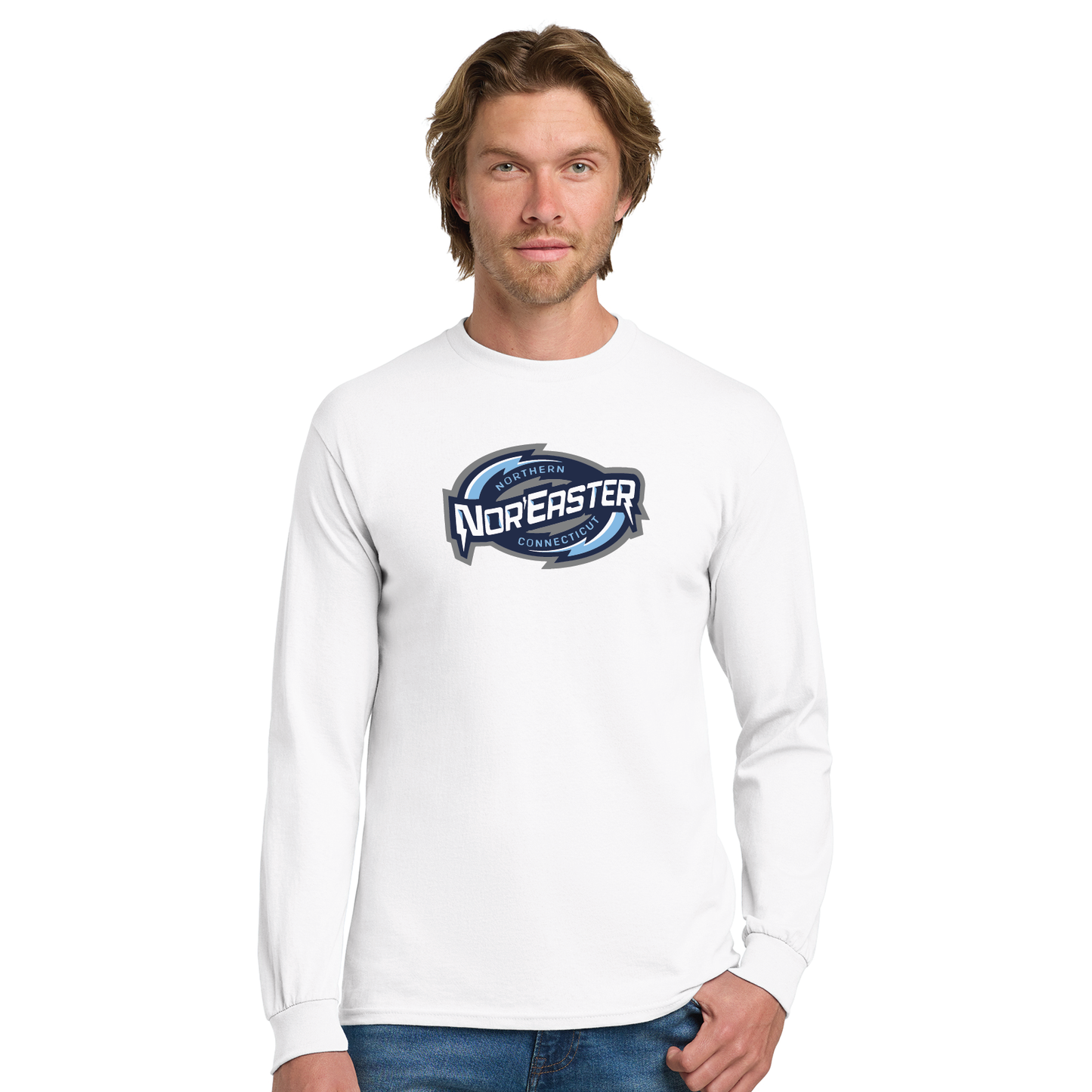 Noreaster Hockey: Youth & Adult Longsleeve Cotton Tee G2400