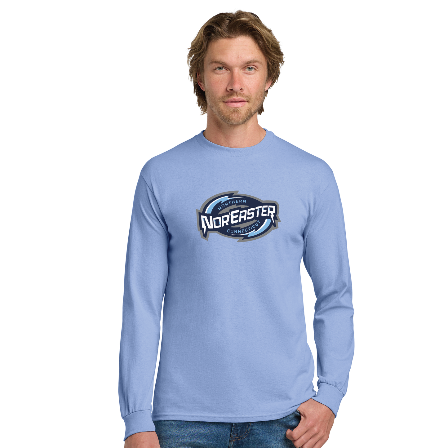 Noreaster Hockey: Youth & Adult Longsleeve Cotton Tee G2400