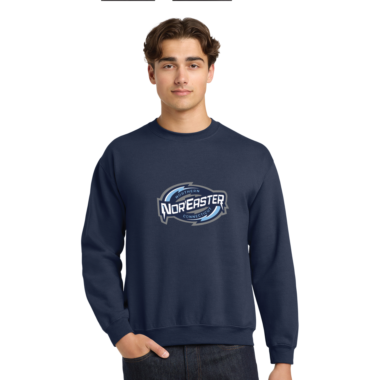 Noreaster Hockey: Youth & Adult Crewneck Sweatshirt 18000