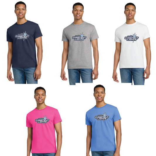 Northern Lights Hockey: Cotton T-Shirt with Logo Youth & Adult Sizes