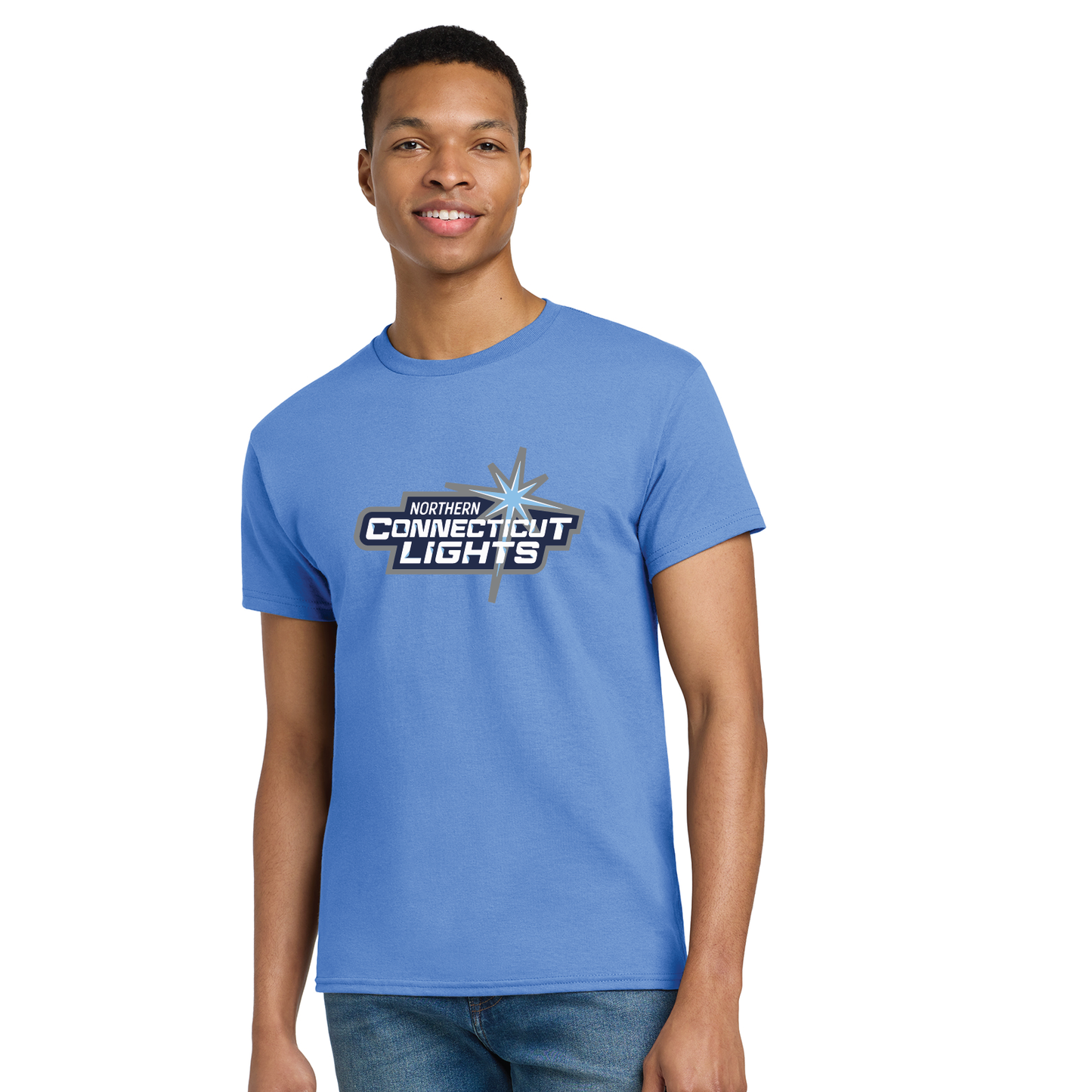 Northern Lights Hockey: Cotton T-Shirt with Logo Youth & Adult Sizes