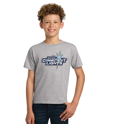Northern Lights Hockey: Cotton T-Shirt with Logo Youth & Adult Sizes