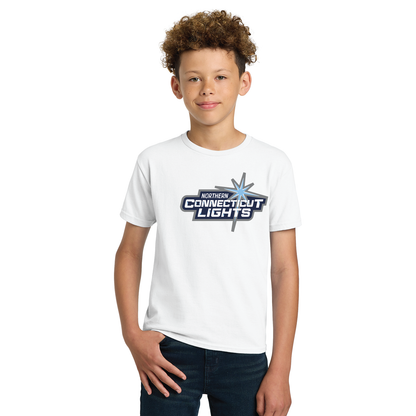 Northern Lights Hockey: Cotton T-Shirt with Logo Youth & Adult Sizes