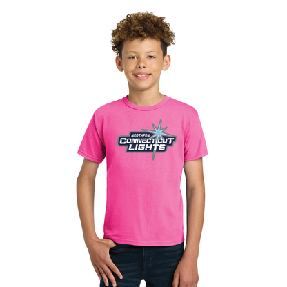 Northern Lights Hockey: Cotton T-Shirt with Logo Youth & Adult Sizes