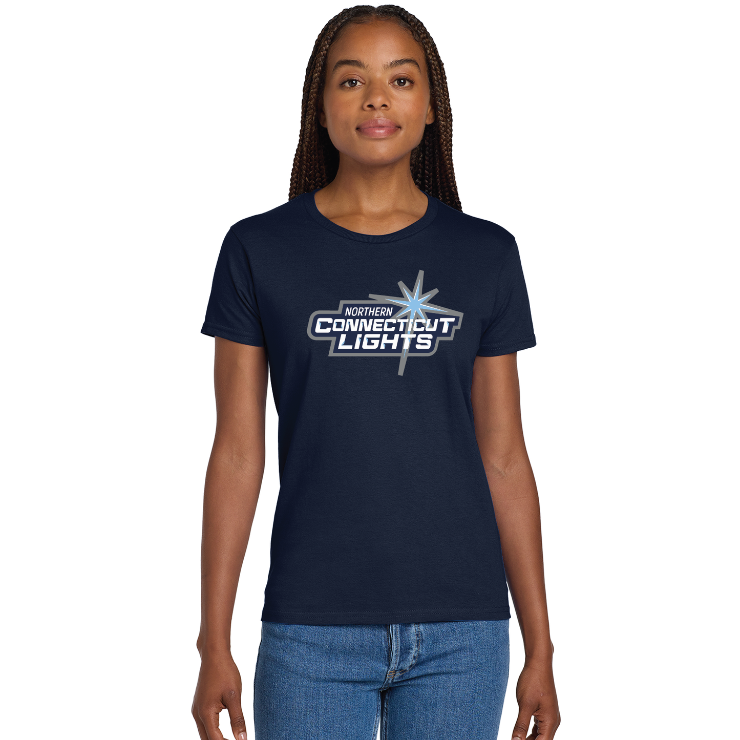 Northern Lights Hockey: Women's Cotton T Shirt 2000L