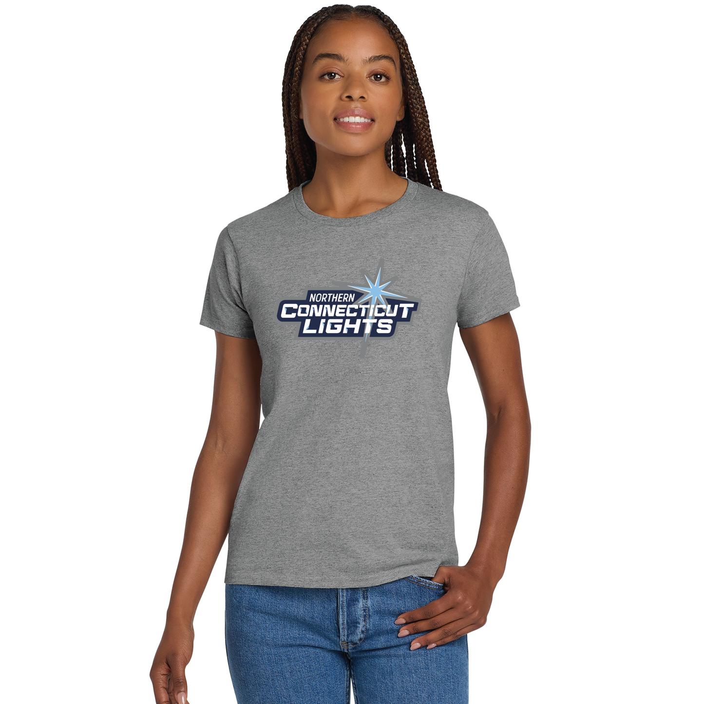 Northern Lights Hockey: Women's Cotton T Shirt 2000L