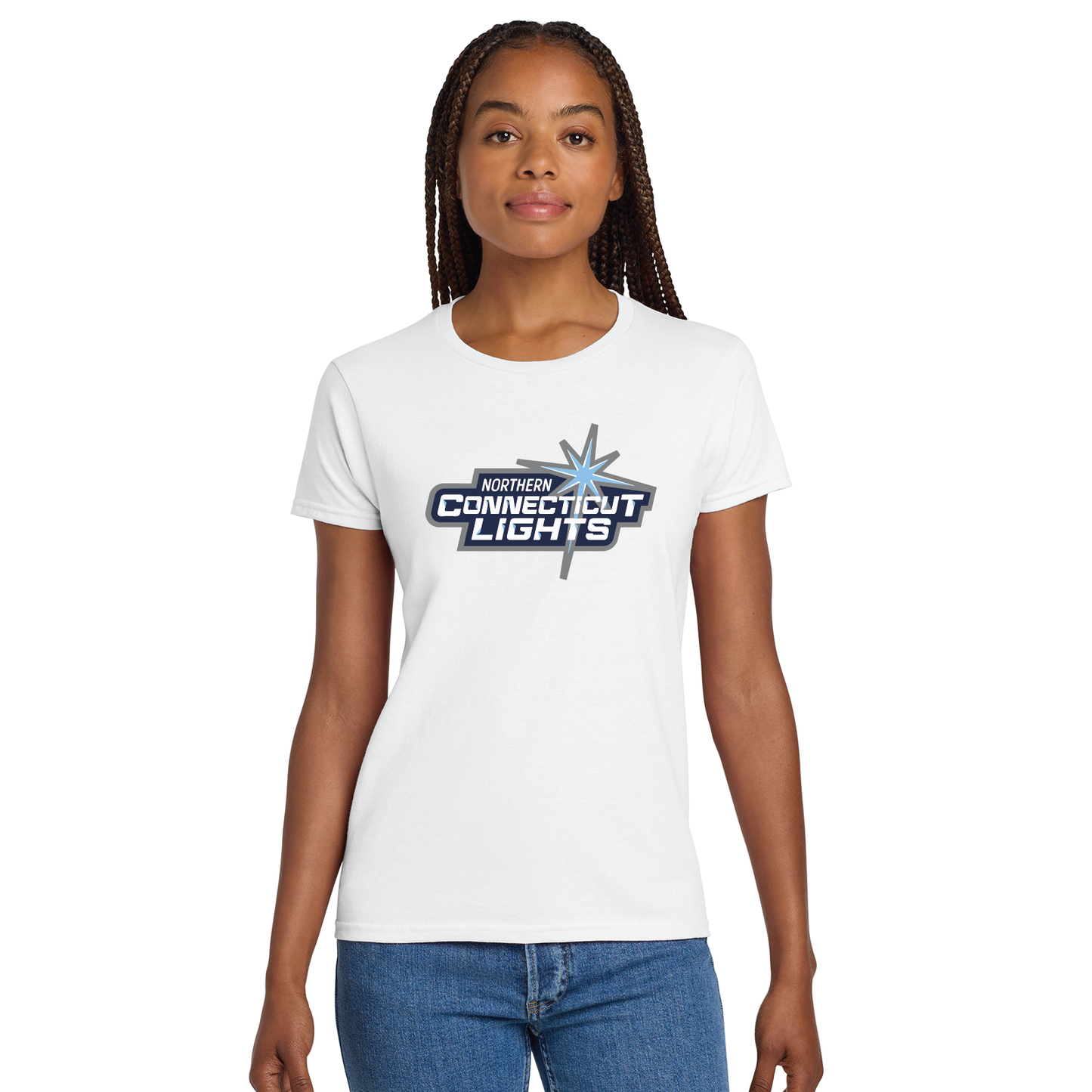 Northern Lights Hockey: Women's Cotton T Shirt 2000L