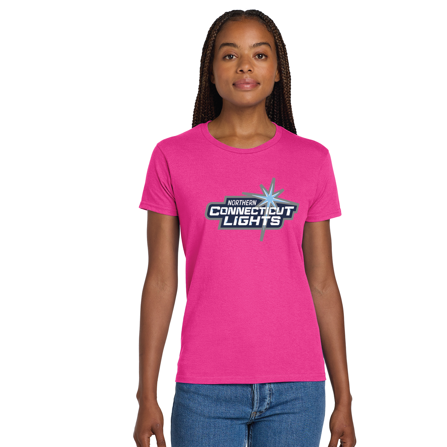 Northern Lights Hockey: Women's Cotton T Shirt 2000L