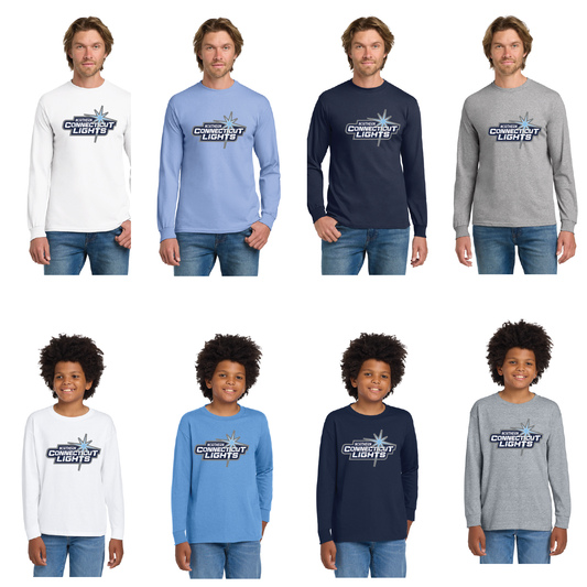 Northern Lights Hockey: Youth & Adult Longsleeve Cotton Tee G2400