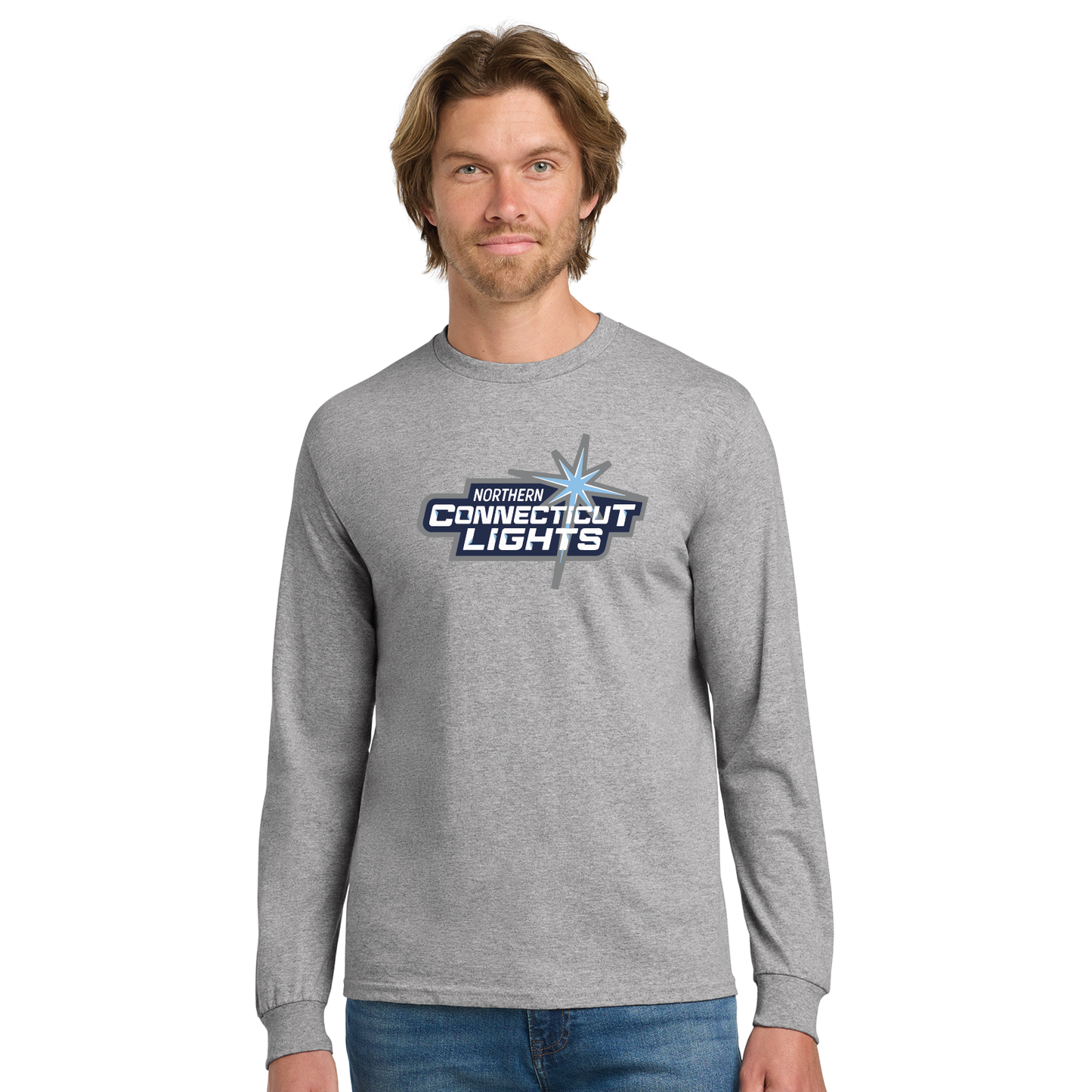 Northern Lights Hockey: Youth & Adult Longsleeve Cotton Tee G2400