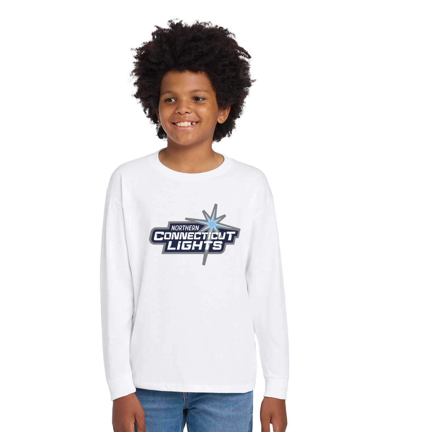 Northern Lights Hockey: Youth & Adult Longsleeve Cotton Tee G2400