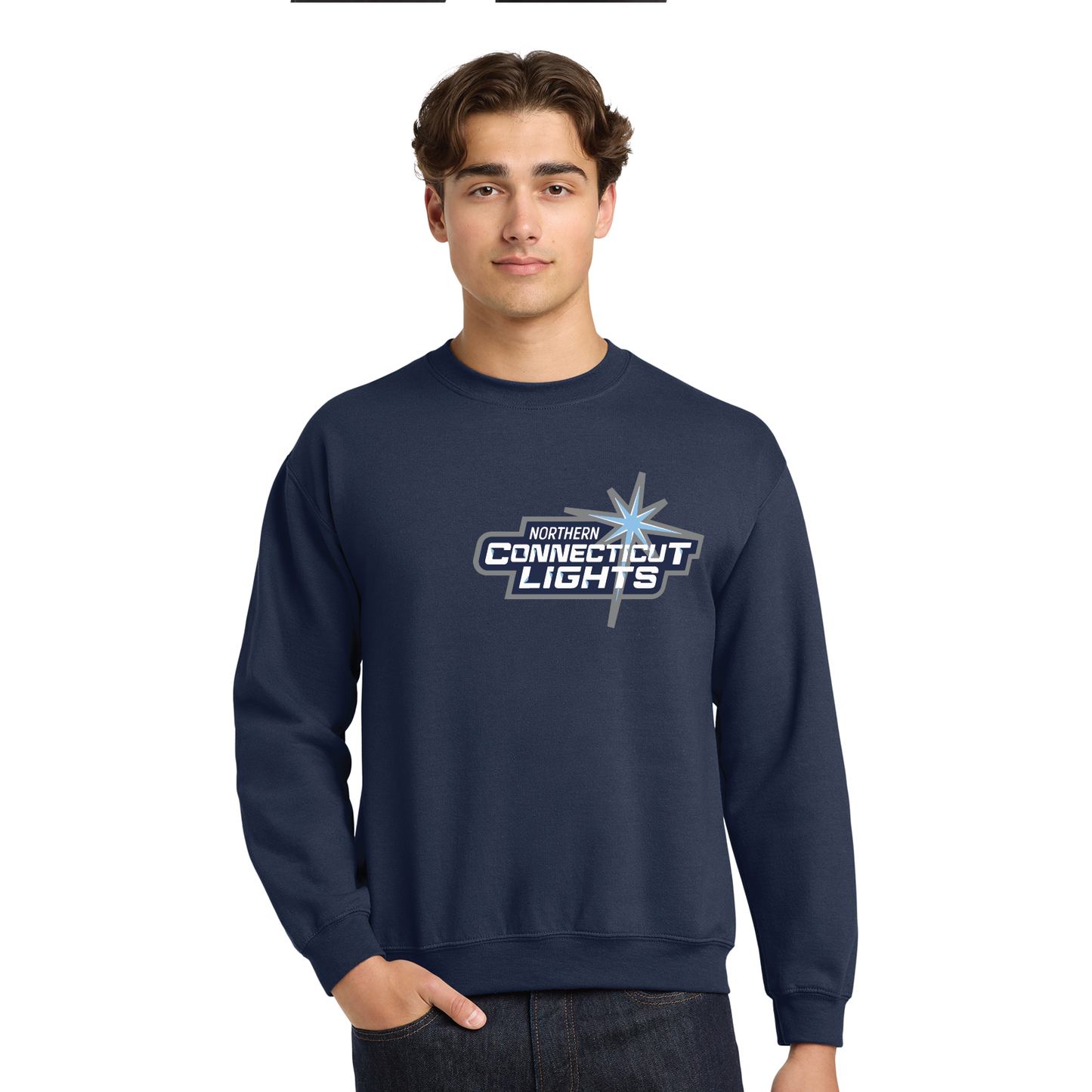 Northern Lights Hockey: Youth & Adult Crewneck Sweatshirt 18000