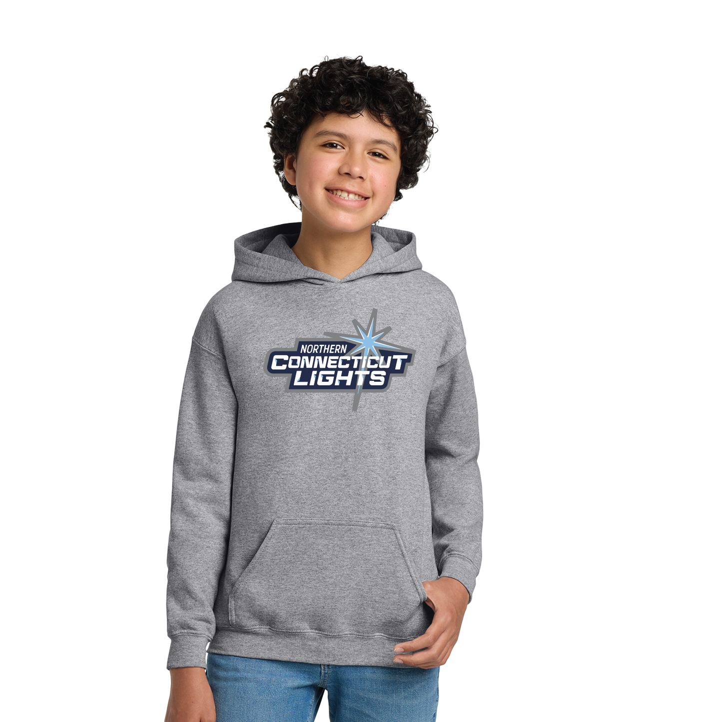 Northern Lights Hockey: Youth & Adult Hooded Sweatshirt 18500