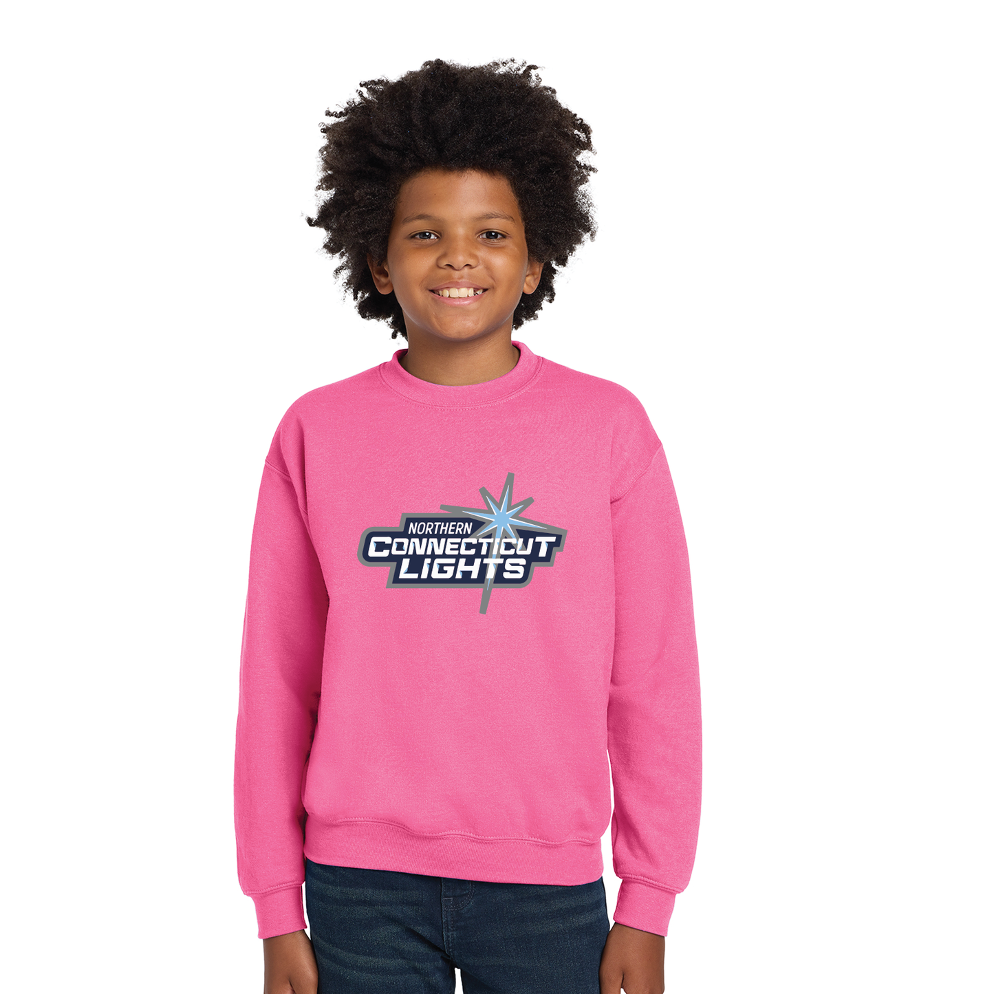 Northern Lights Hockey: Youth & Adult Crewneck Sweatshirt 18000