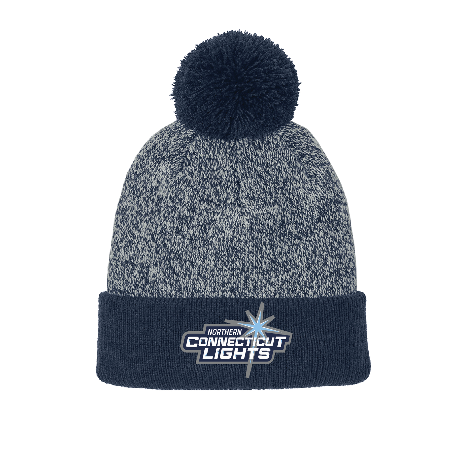 Northern Lights Hockey: Sport-Tek® Halftime Heather Pom Beanie. STC68