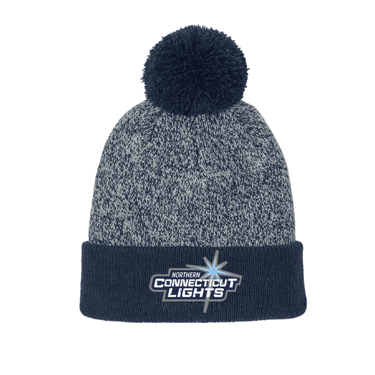 Northern Lights Hockey: Sport-Tek® Halftime Heather Pom Beanie. STC68