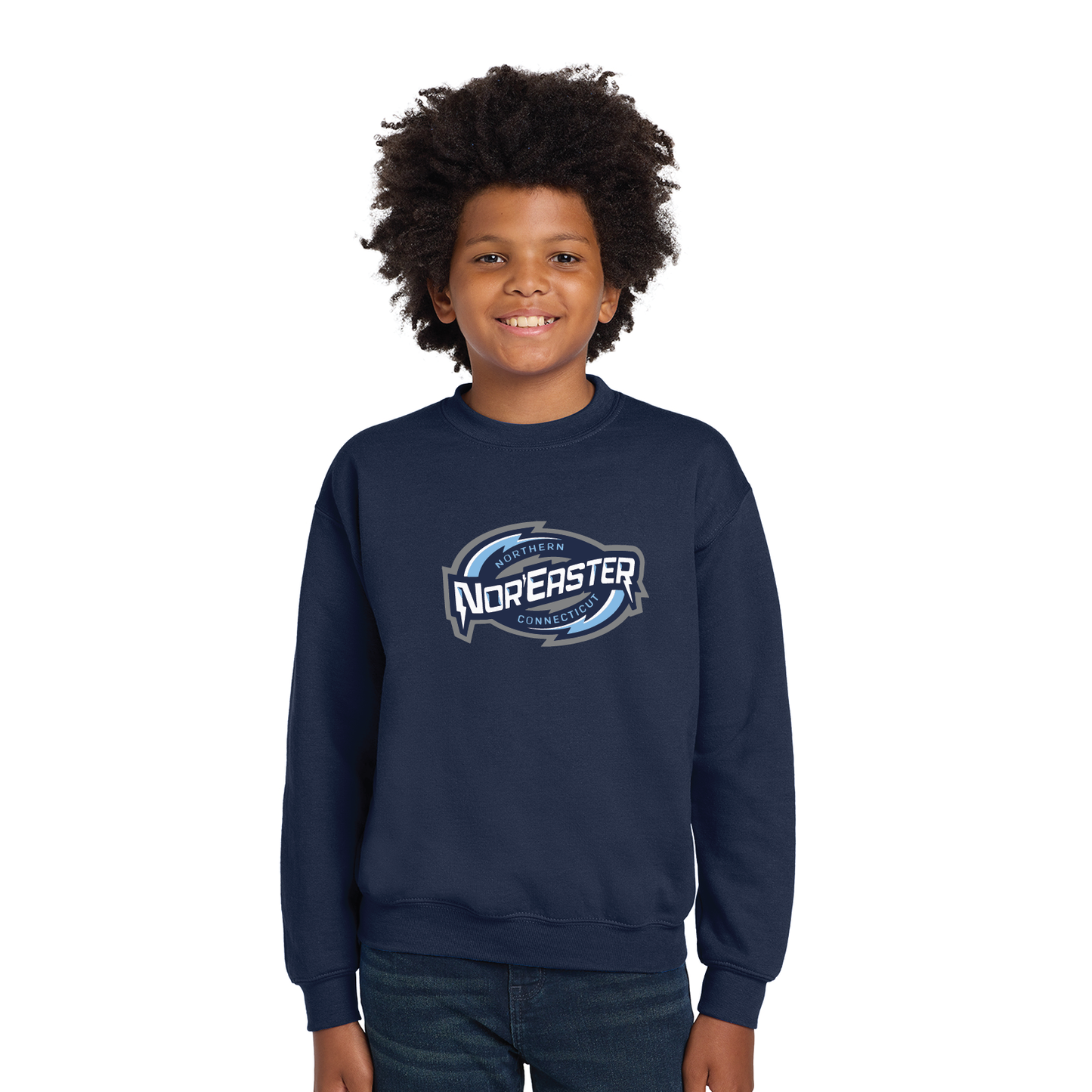 Noreaster Hockey: Youth & Adult Crewneck Sweatshirt 18000