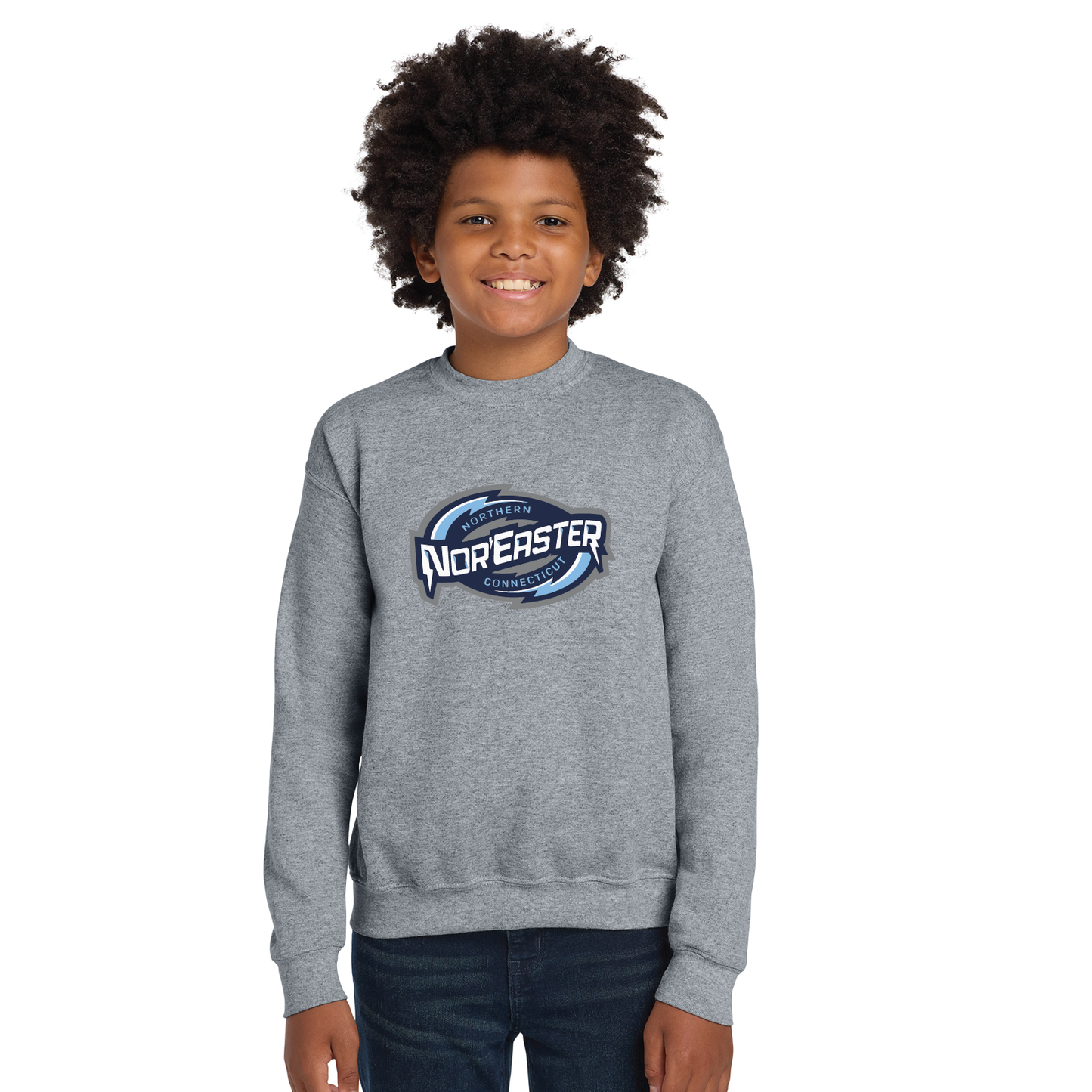 Noreaster Hockey: Youth & Adult Crewneck Sweatshirt 18000