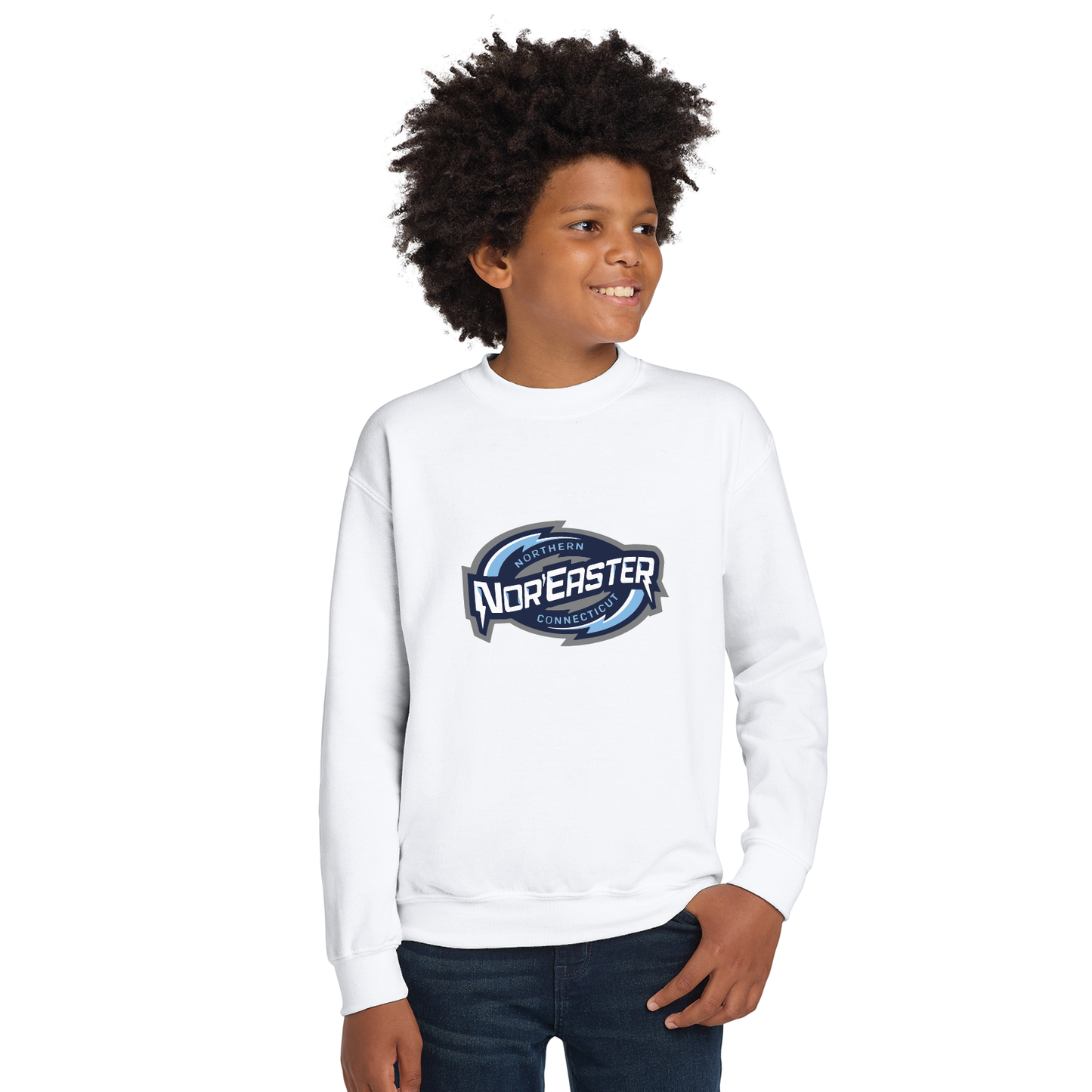Noreaster Hockey: Youth & Adult Crewneck Sweatshirt 18000