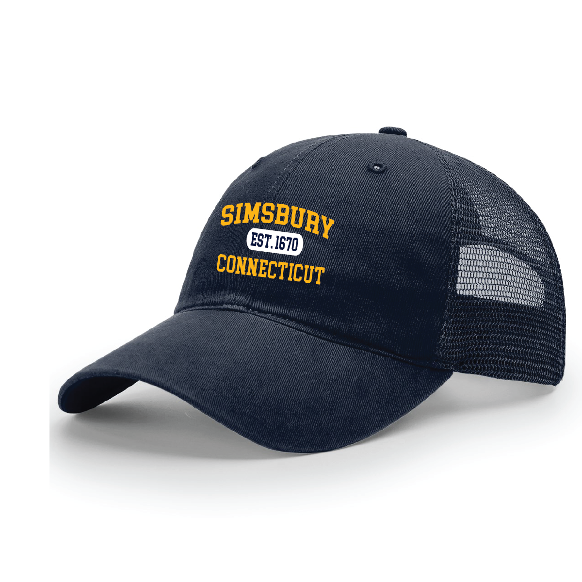 Hat: Soft Front Snapback Simsbury CT Est. 1670