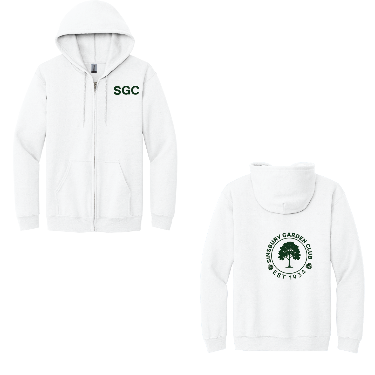 Simsbury Garden Club: Gildan Full Zip Hoody