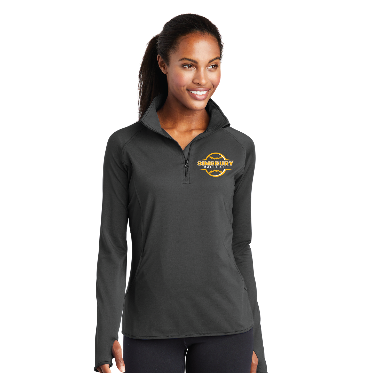 SHS Baseball: Women's Sport Tek 1/4 Zip Logo #1