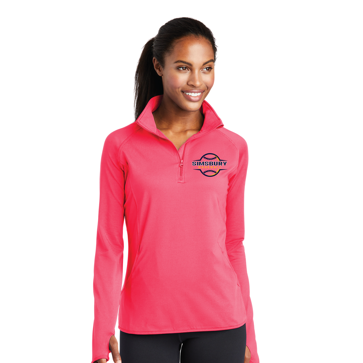 SHS Baseball: Women's Sport Tek 1/4 Zip Logo #1