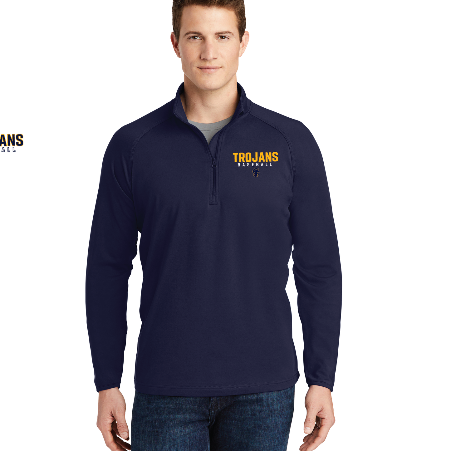 SHS Baseball: Men's Sport Tek 1/4 Zip Logo #2