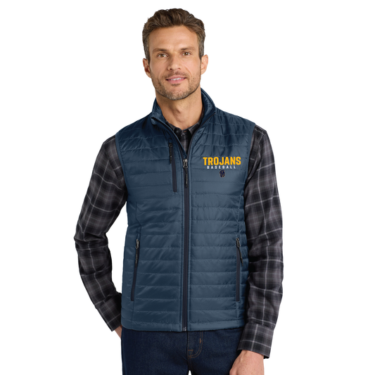 SHS Baseball: Men's Puffy Vest Logo #2