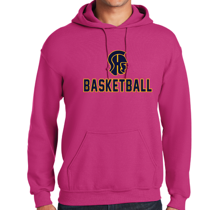 PINK Hooded Sweatshirt Gildan 50/50: SHS Basketball