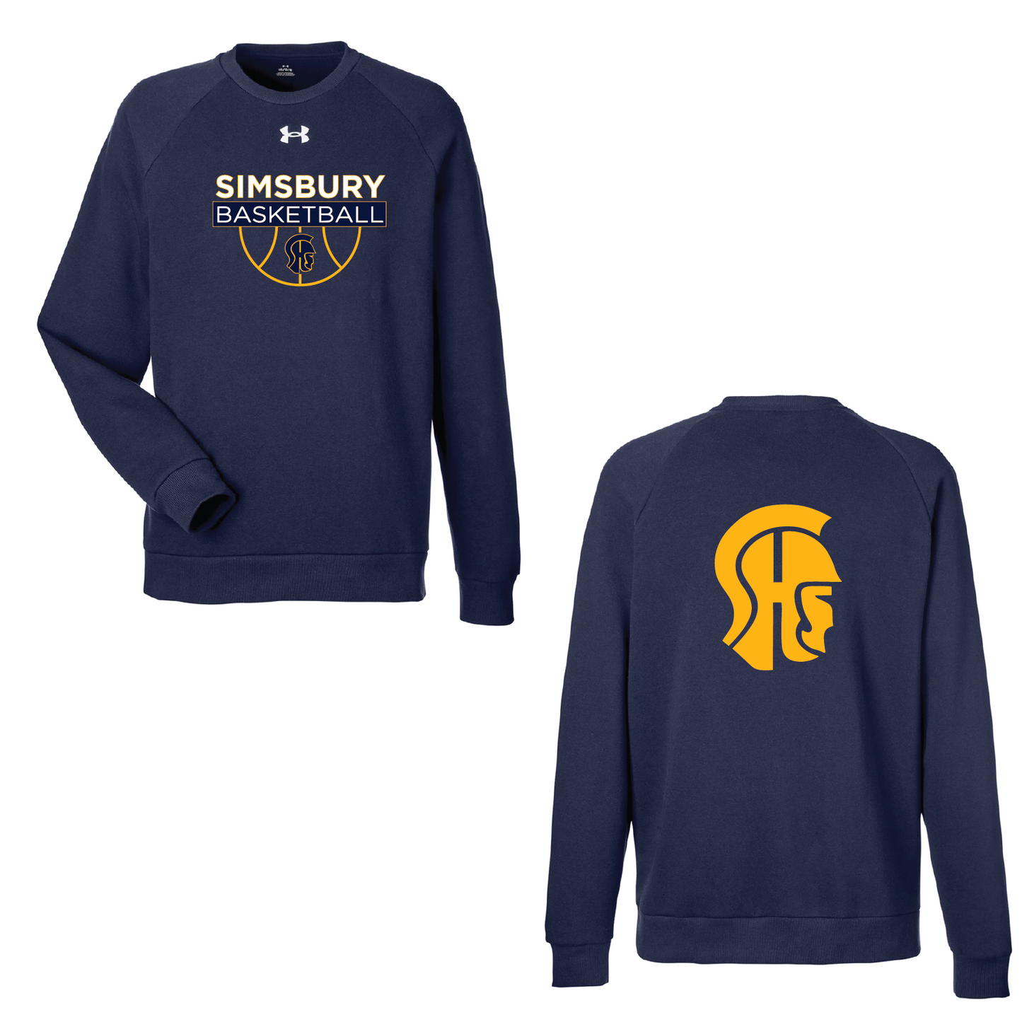 SHS Basketball: 1379755 UA Rival Fleece Crewneck Sweatshirt